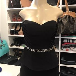 H&M Corset Black size 6